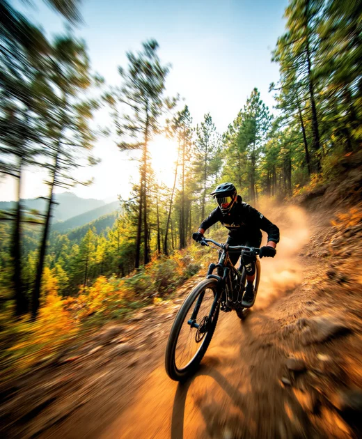 Mountain Biker Action