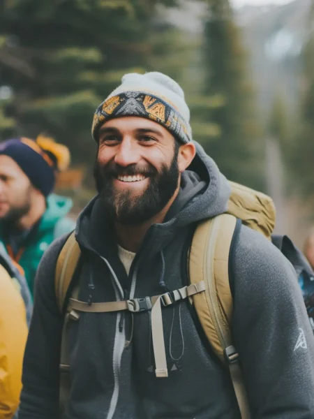 Rugged Outdoorsman in Earthy Tones Rugged Outdoorsman in Earthy Tones